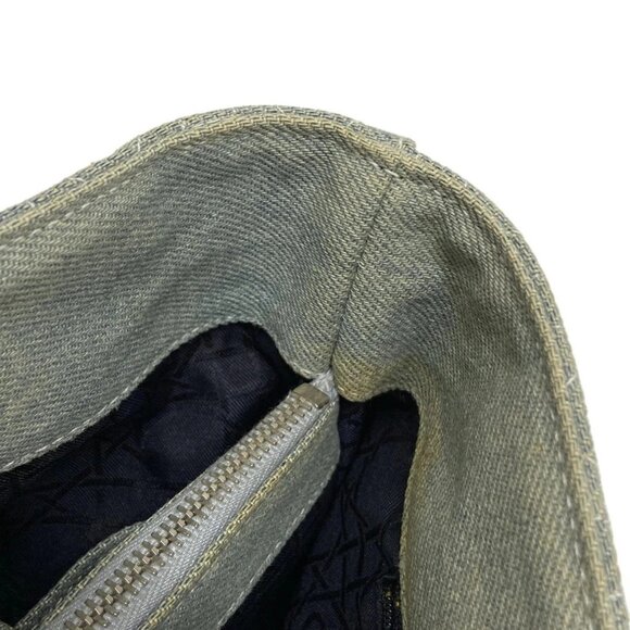 Auth DIOR/ChristianDior Lady Dior Light Blue Denim Tote Bag - Picture 11 of 16